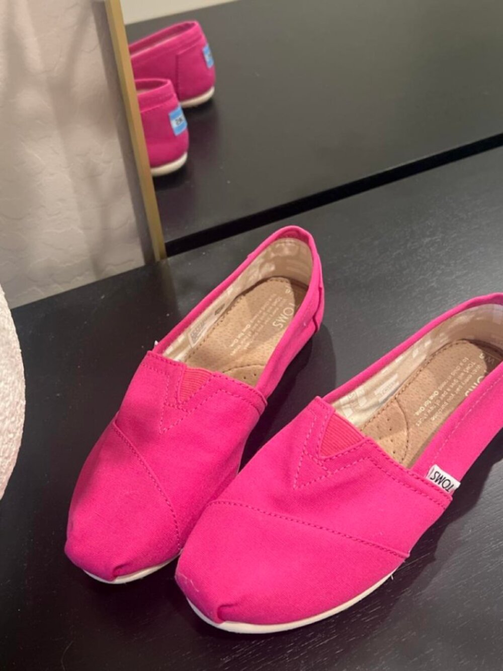TOMS Women's Pink Loafers